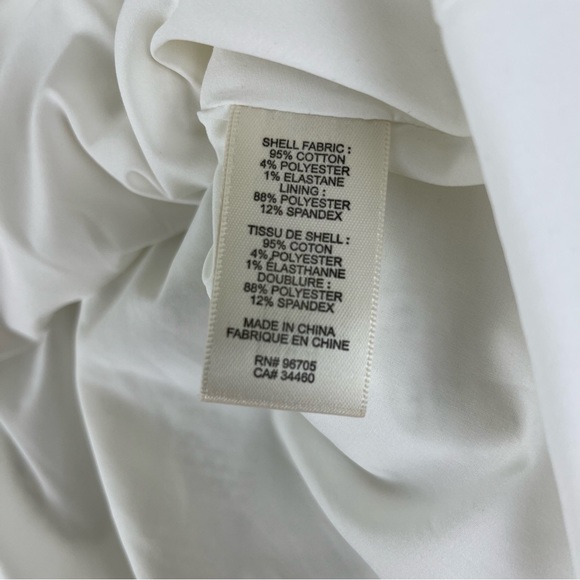 NWOT Rebecca Taylor Ivory Cotton Textured Tweed Frayed Hem Skirt White - Picture 14 of 16